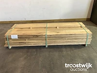 Wit afrikaans eikenhouten fraké plank 270x14x2 cm