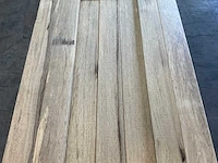 Wit afrikaans eikenhouten fraké plank 300x14x2 cm (115x) - afbeelding 5 van  7