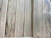 Wit afrikaans eikenhouten fraké plank 300x14x2 cm (115x) - afbeelding 6 van  7