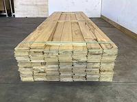 Wit afrikaans eikenhouten fraké plank 300x14x2 cm (14x) - afbeelding 2 van  7
