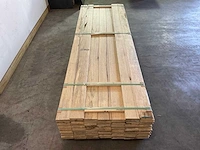 Wit afrikaans eikenhouten fraké plank 300x14x2 cm (14x) - afbeelding 4 van  7