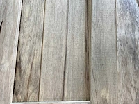 Wit afrikaans eikenhouten fraké plank 300x14x2 cm (14x) - afbeelding 6 van  7