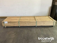 Wit afrikaans eikenhouten fraké plank 360x6.8x2 cm - afbeelding 1 van  7