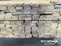 Wit afrikaans eikenhouten fraké plank 360x6.8x2 cm - afbeelding 3 van  7