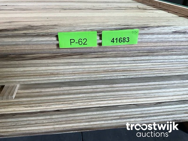 Wit afrikaans eikenhouten fraké plank 360x6.8x2 cm - afbeelding 7 van  7