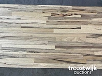 Wit afrikaans eikenhouten paneel 300x60.5x2 cm - afbeelding 4 van  8