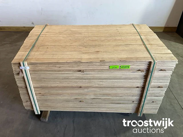 Wit afrikaans eikenhouten plank 155x7.2x2 cm - afbeelding 1 van  6