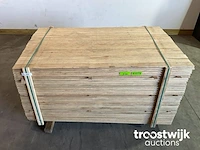 Wit afrikaans eikenhouten plank 155x7.2x2 cm - afbeelding 1 van  6