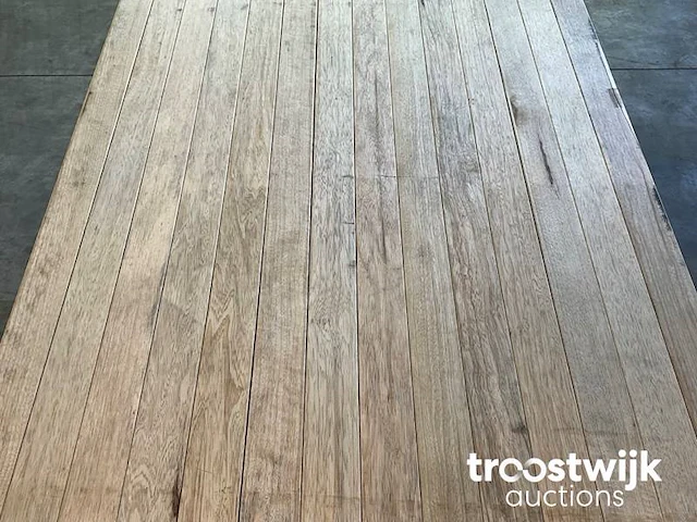 Wit afrikaans eikenhouten plank 155x7.2x2 cm - afbeelding 4 van  6