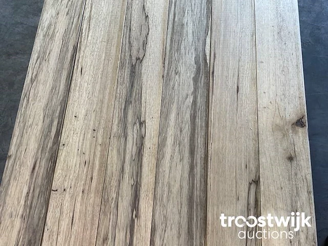 Wit afrikaans eikenhouten plank 240x18.5x2 cm - afbeelding 6 van  7