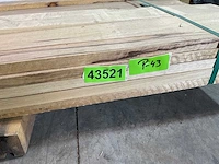 Wit afrikaans eikenhouten plank fraké 420x20x2.5 cm (26x) - afbeelding 6 van  6