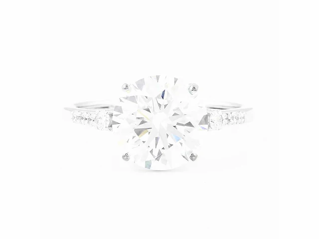 Wit gouden ring met 3,62 crt. diamanten - afbeelding 4 van  7