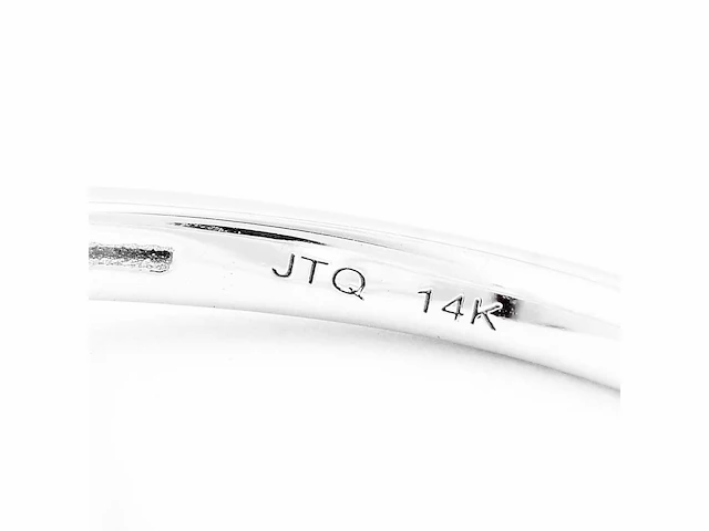 Wit gouden ring met 3,62 crt. diamanten - afbeelding 7 van  7