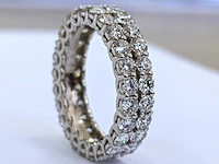 Wit gouden ring met 50 diamanten 3,59 crt. - afbeelding 4 van  10
