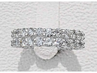 Wit gouden ring met 50 diamanten 3,59 crt. - afbeelding 6 van  10