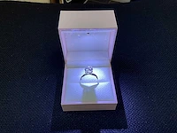 Wit gouden ring met diamant 3,04 crt. - afbeelding 6 van  11
