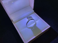 Wit gouden ring met diamant 3,04 crt. - afbeelding 7 van  11