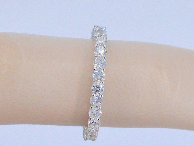 Witgouden alliance ring met briljant geslepen diamant - afbeelding 2 van  9