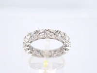 Witgouden alliance ring met diamanten 4.50 carat - afbeelding 3 van  9