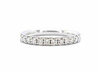 Witgouden alliance ring met natuurlijke diamanten 0.90 carat - afbeelding 1 van  8