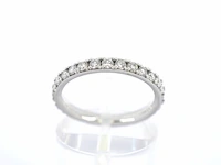 Witgouden alliance ring met natuurlijke diamanten 0.90 carat - afbeelding 2 van  8