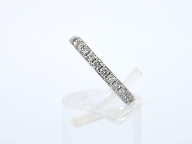 Witgouden alliance ring met natuurlijke diamanten 0.90 carat - afbeelding 4 van  8