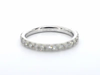 Witgouden alliance ring met natuurlijke diamanten 0.90 carat - afbeelding 6 van  8