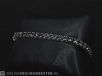 Witgouden armband met 16.00 carat zwarte briljant geslepen diamanten - afbeelding 7 van  10