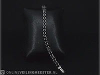 Witgouden armband met 16.00 carat zwarte briljant geslepen diamanten - afbeelding 8 van  10