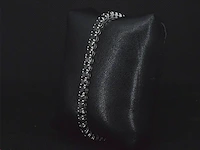 Witgouden armband met 16.00 carat zwarte briljant geslepen diamanten - afbeelding 4 van  11
