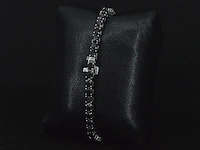 Witgouden armband met 16.00 carat zwarte briljant geslepen diamanten - afbeelding 5 van  11