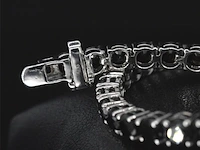 Witgouden armband met 16.00 carat zwarte briljant geslepen diamanten - afbeelding 9 van  11