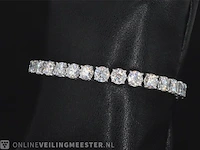 Witgouden armband met 18.00 carat briljanten - afbeelding 3 van  8