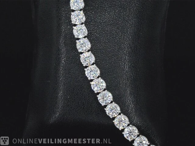 Witgouden armband met 18.00 carat briljanten - afbeelding 6 van  8
