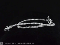 Witgouden armband met briljant geslepen diamanten 1.08 carat - afbeelding 3 van  9