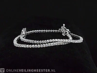 Witgouden armband met briljant geslepen diamanten 1.08 carat - afbeelding 4 van  9