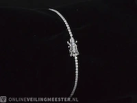Witgouden armband met briljant geslepen diamanten 1.08 carat - afbeelding 6 van  9