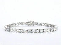 Witgouden armband met briljant geslepen diamanten 12.02 carat - afbeelding 5 van  10