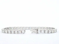 Witgouden armband met briljant geslepen diamanten 12.02 carat - afbeelding 7 van  10