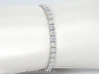 Witgouden armband met briljant geslepen diamanten 12.02 carat - afbeelding 8 van  10