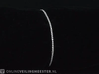 Witgouden armband met briljant geslepen diamanten 1.25 carat - afbeelding 1 van  8