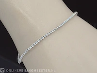 Witgouden armband met briljant geslepen diamanten 1.25 carat - afbeelding 2 van  8