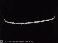 Witgouden armband met briljant geslepen diamanten 1.25 carat - afbeelding 3 van  8