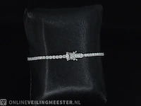 Witgouden armband met briljant geslepen diamanten 3.10 carat - afbeelding 4 van  7