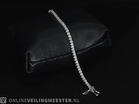 Witgouden armband met briljant geslepen diamanten 3.10 carat - afbeelding 5 van  7