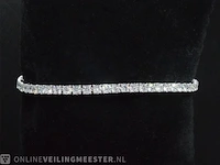 Witgouden armband met briljant geslepen diamanten 6.42 carat - afbeelding 3 van  6