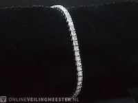 Witgouden armband met briljant geslepen diamanten 6.42 carat - afbeelding 4 van  6