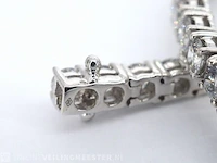 Witgouden armband met briljant geslepen diamanten 6.42 carat - afbeelding 6 van  6
