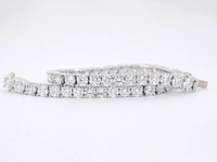 Witgouden armband met briljant geslepen diamanten 9.00 carat