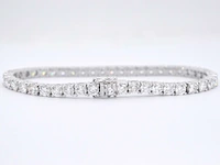 Witgouden armband met briljant geslepen diamanten 9.00 carat - afbeelding 7 van  13